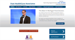 Desktop Screenshot of michiganpodiatry.com